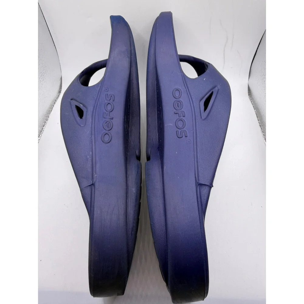 Oofos OOriginal Recovery Sandals Navy Blue Mens 9 Womens 11 EU 42 Flip Flops
